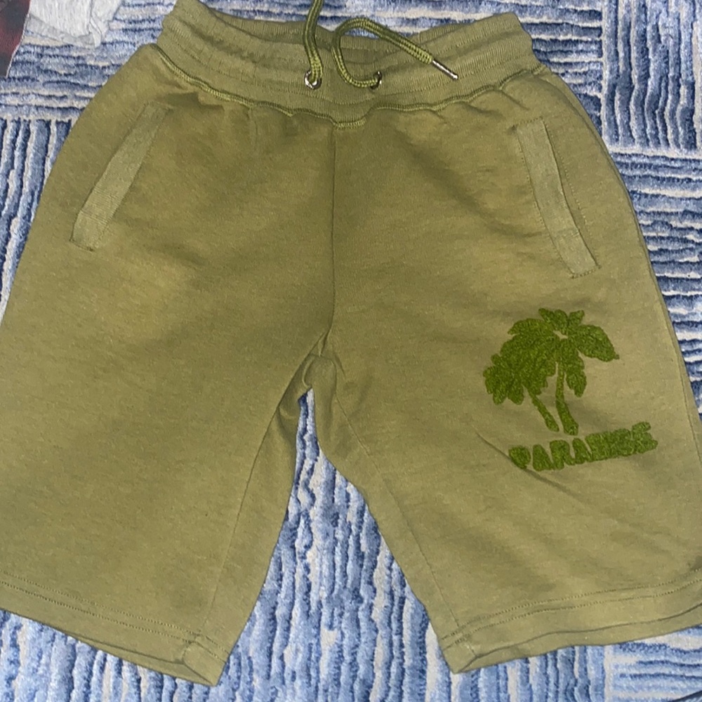 Green shorts